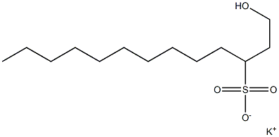 1-Hydroxytridecane-3-sulfonic acid potassium salt 结构式