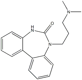 5-[3-(Dimethylamino)propyl]-5,7-dihydro-6H-dibenzo[d,f][1,3]diazepin-6-one 结构式