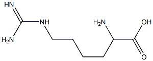 6-(Amidinoamino)-2-aminohexanoic acid 结构式