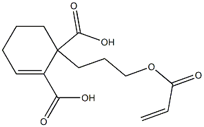 2-Cyclohexene-1,2-dicarboxylic acid hydrogen 1-[3-(acryloyloxy)propyl] ester 结构式