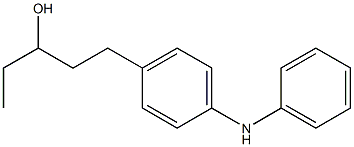 4-(3-Hydroxypentyl)phenylphenylamine 结构式