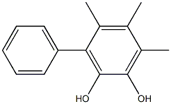 3-Phenyl-4,5,6-trimethylbenzene-1,2-diol 结构式