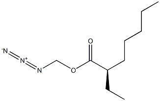 (R)-1-(Azidomethyl)pentyl=butanoate 结构式