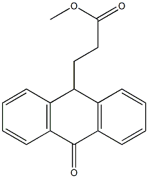 3-[(9,10-Dihydro-10-oxoanthracen)-9-yl]propionic acid methyl ester 结构式