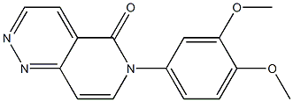 6-(3,4-Dimethoxyphenyl)pyrido[4,3-c]pyridazin-5(6H)-one 结构式