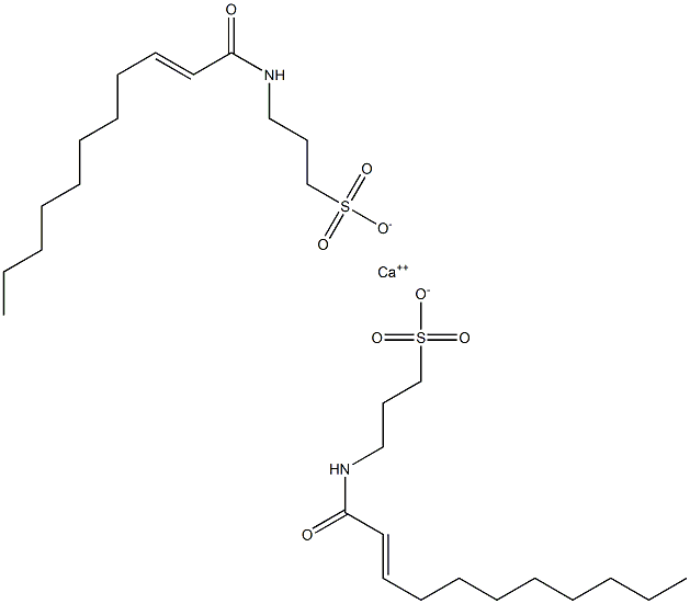 Bis[3-(2-undecenoylamino)-1-propanesulfonic acid]calcium salt 结构式