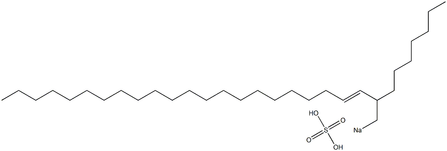 Sulfuric acid 2-heptyl-3-tetracosenyl=sodium ester salt 结构式