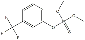 Thiophosphoric acid O,O-dimethyl O-[m-(trifluoromethyl)phenyl] ester 结构式