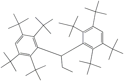 1,1-Bis(2,3,5,6-tetra-tert-butylphenyl)propane 结构式