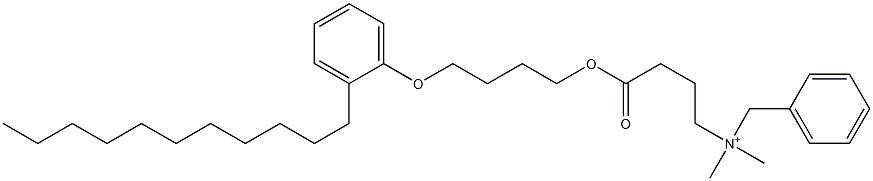 N,N-Dimethyl-N-benzyl-N-[3-[[4-(2-undecylphenyloxy)butyl]oxycarbonyl]propyl]aminium 结构式