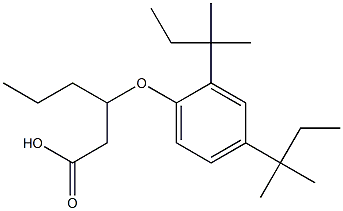 3-(2,4-Di-tert-pentylphenoxy)hexanoic acid 结构式