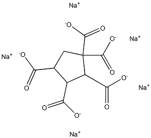 1,1,2,3,4-Cyclopentanepentacarboxylic acid pentasodium salt 结构式