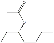 (-)-Acetic acid (S)-1-ethylpentyl ester 结构式