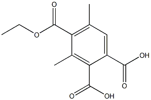 3,5-Dimethyl-1,2,4-benzenetricarboxylic acid dihydrogen 4-ethyl ester 结构式
