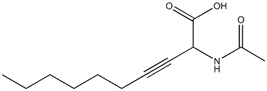 2-Acetylamino-3-decynoic acid 结构式