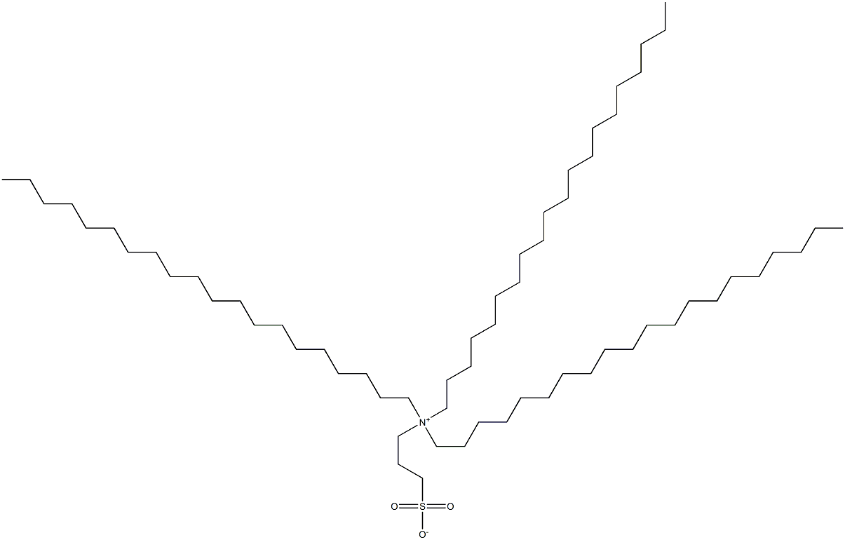 N,N-Diicosyl-N-(3-sulfonatopropyl)-1-icosanaminium 结构式