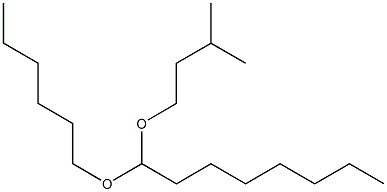Octanal hexyl(3-methylbutyl)acetal 结构式