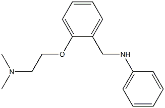 N-Phenyl-o-[2-(dimethylamino)ethoxy]benzylamine 结构式