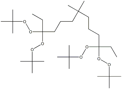 2,2-Bis[4,4-di(tert-butylperoxy)hexyl]propane 结构式