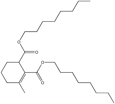 3-Methyl-2-cyclohexene-1,2-dicarboxylic acid dioctyl ester 结构式