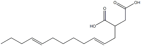 (2,8-Dodecadienyl)succinic acid 结构式