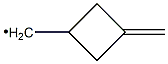 (3-Methylenecyclobutan-1-yl)methyl radical 结构式