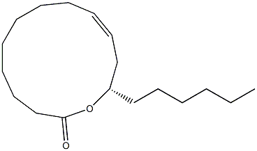 (9E,12S)-12-Hydroxy 9-octadecenoic acid lactone 结构式