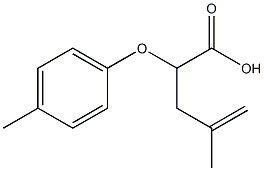 2-(4-Methylphenyloxy)-4-methyl-4-pentenoic acid 结构式