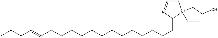 1-Ethyl-1-(2-hydroxyethyl)-2-(14-octadecenyl)-3-imidazoline-1-ium 结构式