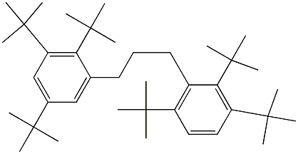 1-(2,3,5-Tri-tert-butylphenyl)-3-(2,3,6-tri-tert-butylphenyl)propane 结构式