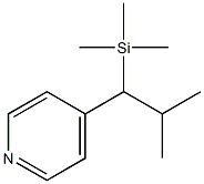 4-[1-(Trimethylsilyl)-2-methylpropyl]pyridine 结构式