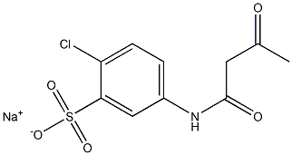 5-(Acetoacetylamino)-2-chlorobenzenesulfonic acid sodium salt 结构式