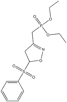 3-[(Diethoxyphosphinyl)methyl]-5-(phenylsulfonyl)-2-isoxazoline 结构式