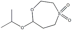 7-Isopropoxy-1,4-oxathiepane 4,4-dioxide 结构式