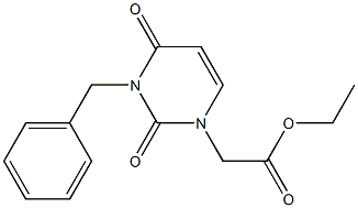 3-Benzyl-1-(ethoxycarbonylmethyl)uracil 结构式