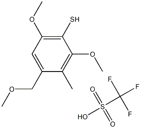 2,6-Dimethoxy-4-methoxymethyl-3-methylthiophenol trifluoromethanesulfonate 结构式