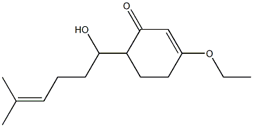 3-Ethoxy-6-(1-hydroxy-5-methyl-4-hexenyl)-2-cyclohexen-1-one 结构式