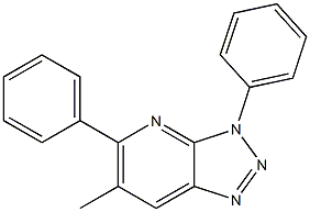 3,5-Diphenyl-6-methyl-3H-1,2,3-triazolo[4,5-b]pyridine 结构式