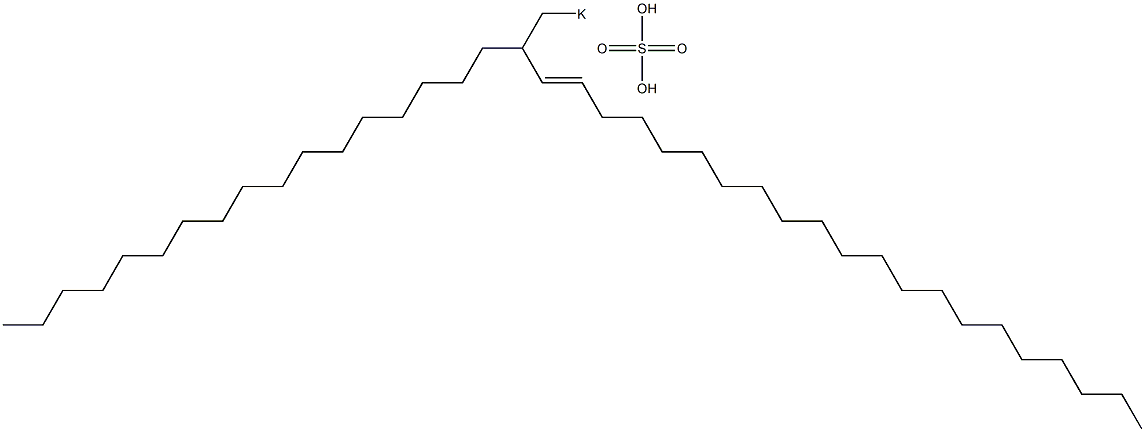 Sulfuric acid 2-heptadecyl-3-tricosenyl=potassium ester salt 结构式