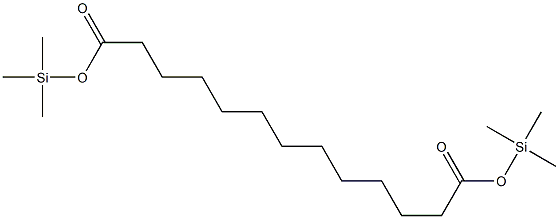 Tridecanedioic acid di(trimethylsilyl) ester 结构式