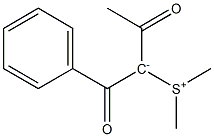2-(Dimethylsulfonio)-1,3-dioxo-1-phenylbutan-2-ide 结构式