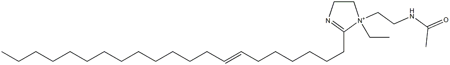 1-[2-(Acetylamino)ethyl]-1-ethyl-2-(7-henicosenyl)-2-imidazoline-1-ium 结构式