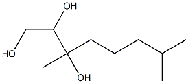 3,7-Dimethyl-1,2,3-octanetriol 结构式