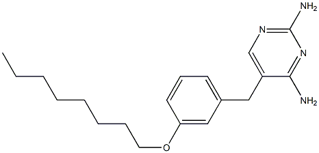 2,4-Diamino-5-[3-octyloxybenzyl]pyrimidine 结构式