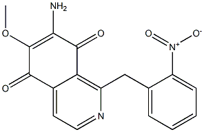 7-Amino-6-methoxy-1-(2-nitrobenzyl)isoquinoline-5,8-dione 结构式