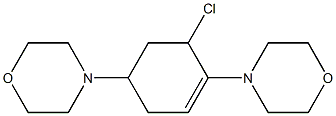 1,4-Dimorpholino-6-chloro-1-cyclohexene 结构式