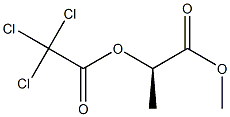 [R,(+)]-2-[(Trichloroacetyl)oxy]propionic acid methyl ester 结构式