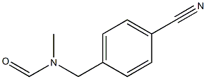 4-[[(Formyl)(methyl)amino]methyl]benzonitrile 结构式