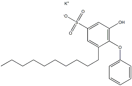 6-Hydroxy-2-decyl[oxybisbenzene]-4-sulfonic acid potassium salt 结构式