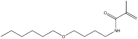 N-(4-Hexyloxybutyl)methacrylamide 结构式